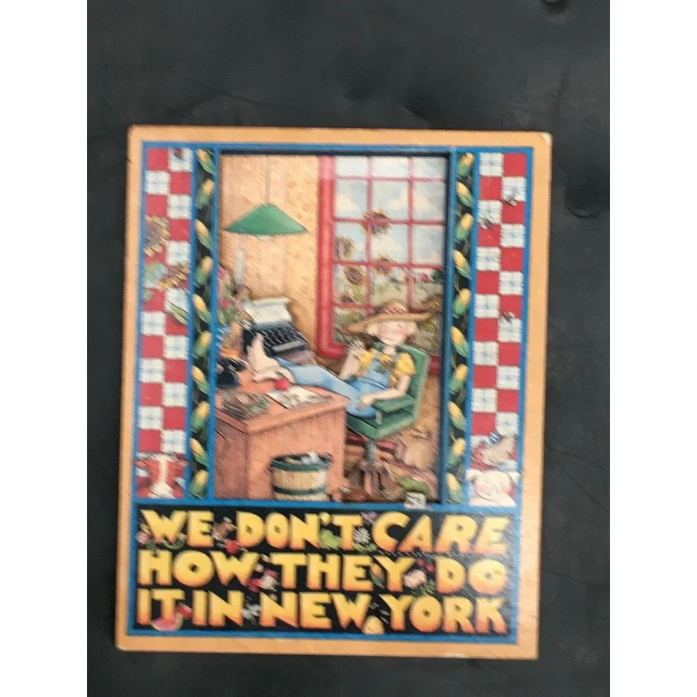 x4‎ Melissa Neufeld Folk Art Fridge Magnets Colorful Decorative Refrigerator